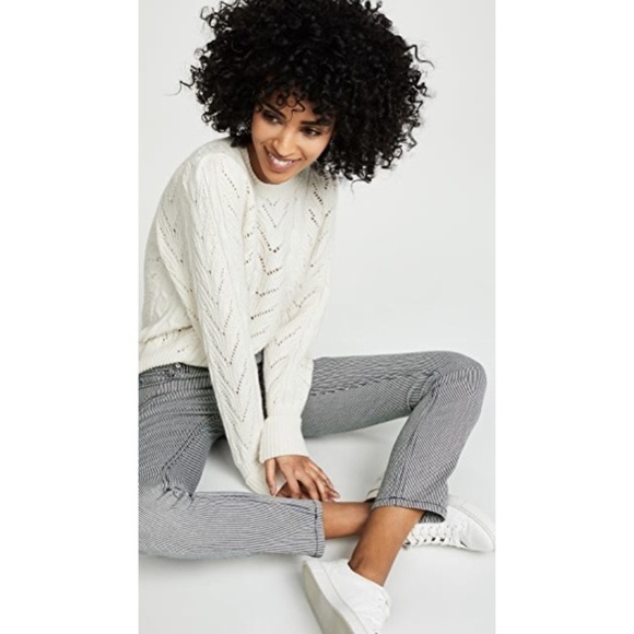 [Joie] High Waist Stripe Jeans - Picture 14 of 15